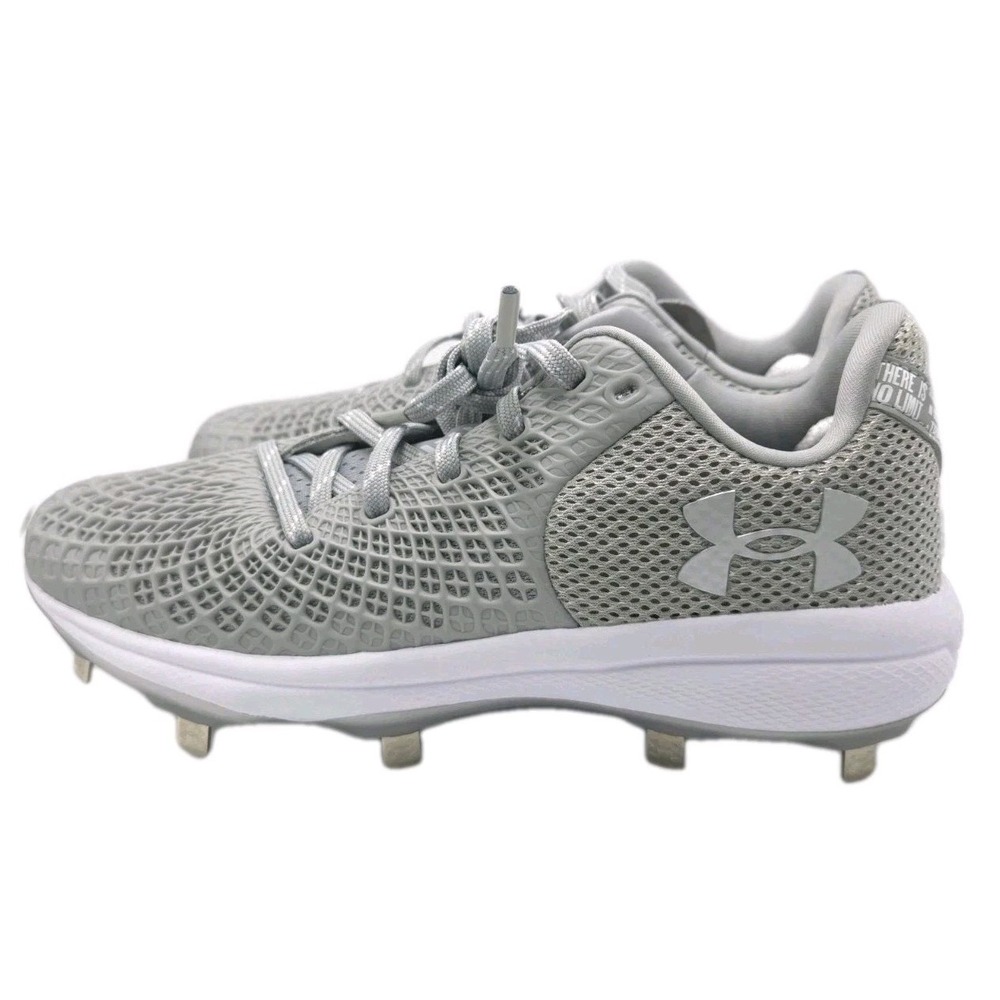 Under Armour UA Glyde 2 MT Metal Softball Cleats Grey US Size 8.5‎
